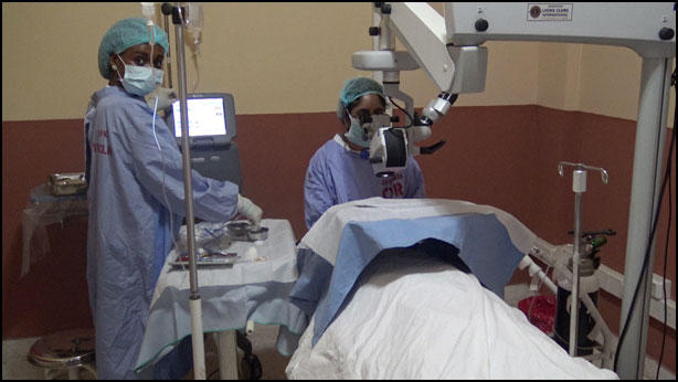 Dr Murthy Performs Corneal Transplants at Liberia