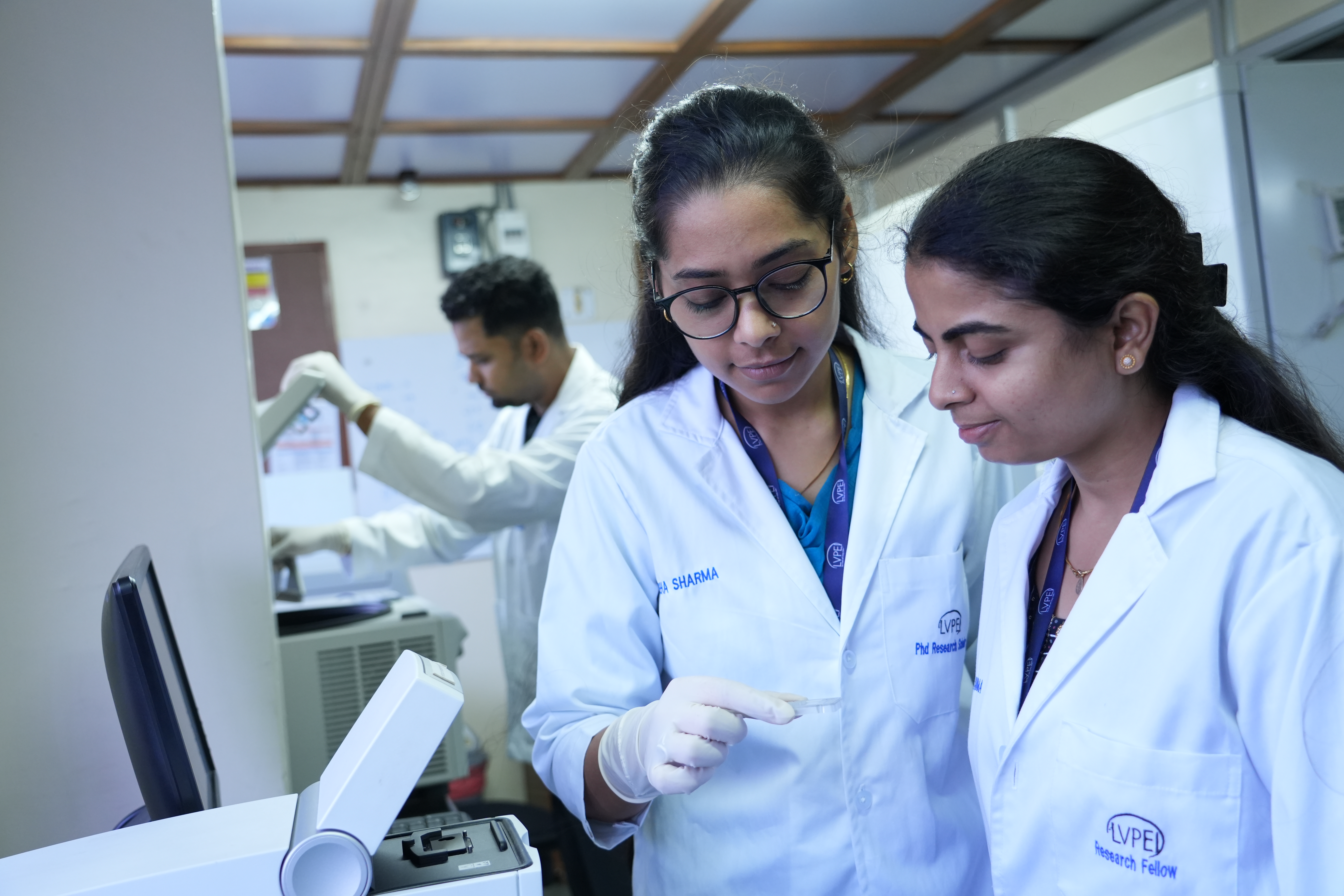 scientists at NGS Sanger device