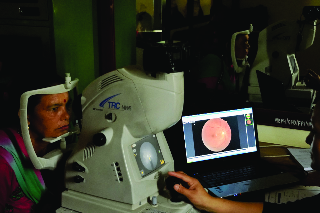 Diabetic retinopathy screening at Nepal